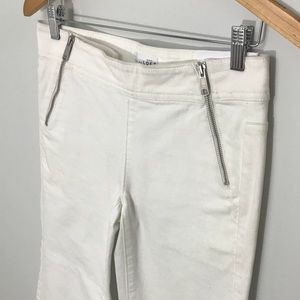 NWT white wide legged cropped pant